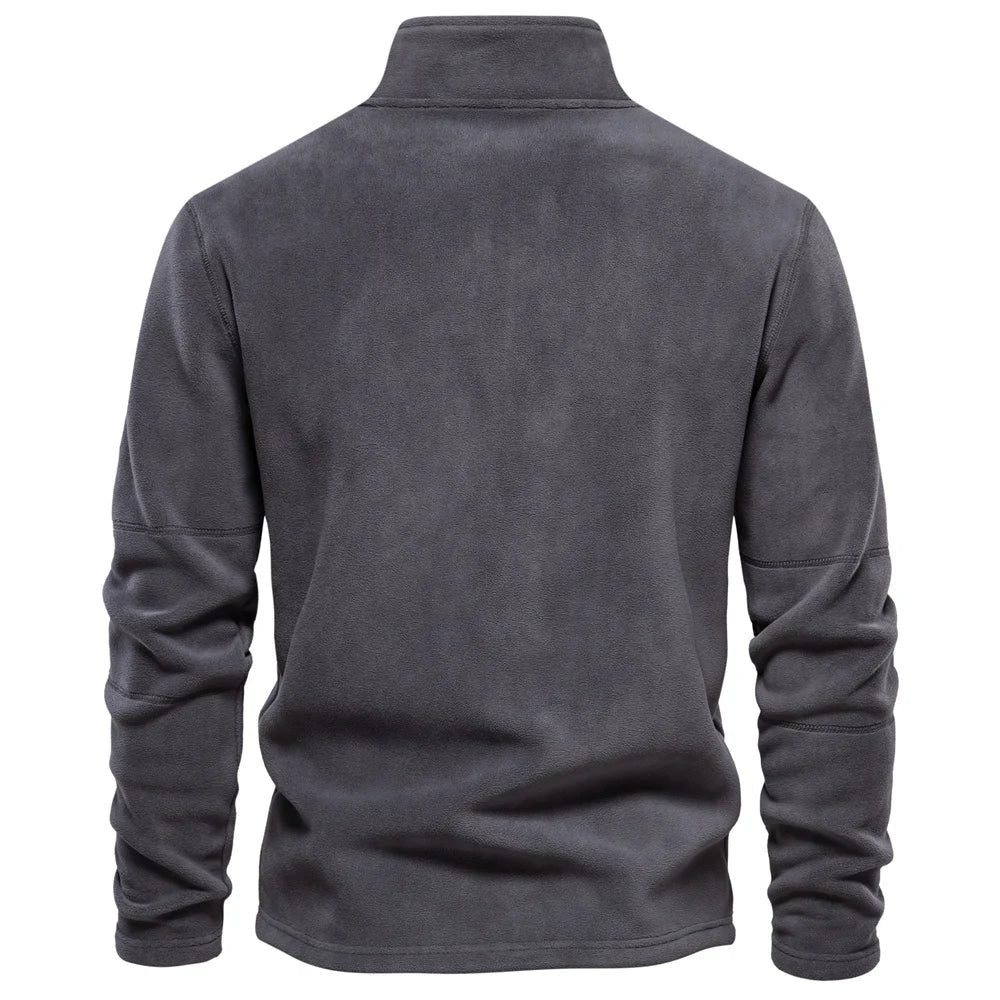 Herman | Cosy fleece jumper for men - Brown / S