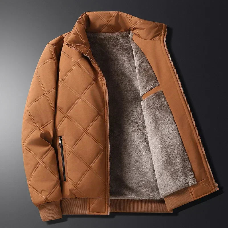Yorick - Elegant winter coat for men - Brown / XS