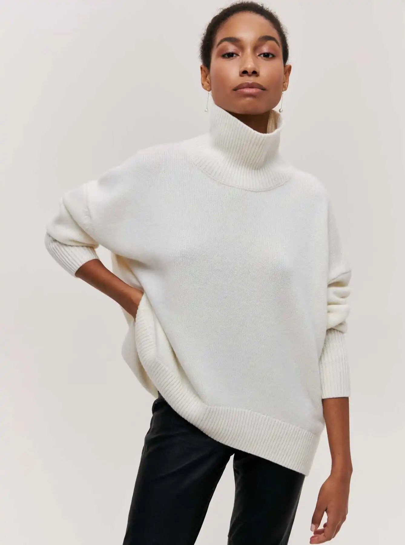 Seraphina™ | Stylish turtleneck sweater for women