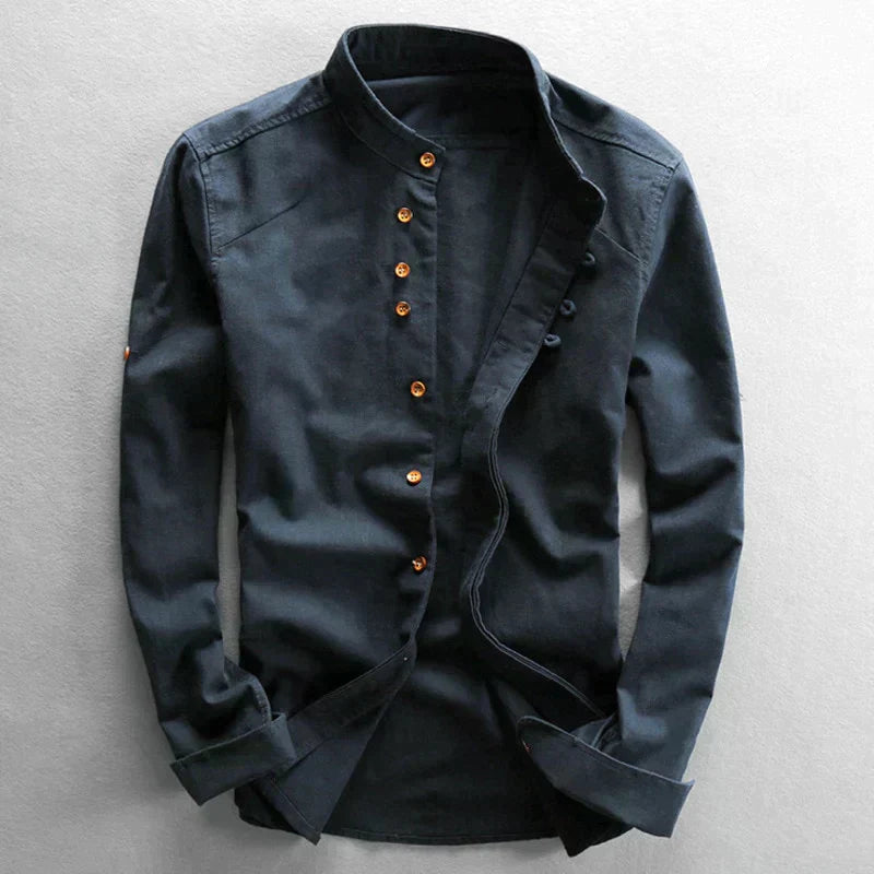 Ryu™ | Classic Katana Shirt - Navy blue / S
