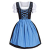 Pink | Oktoberfest beer girl dress - Blue / M