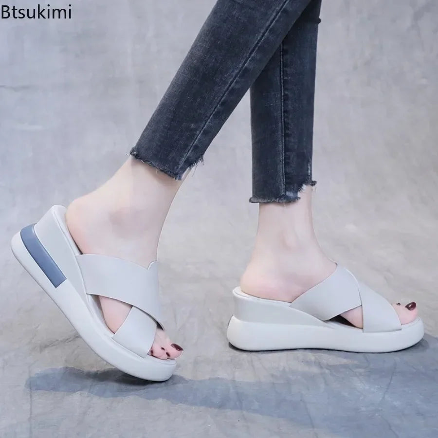 Siera™ | Wedge Sandals with Buckle Straps for Women