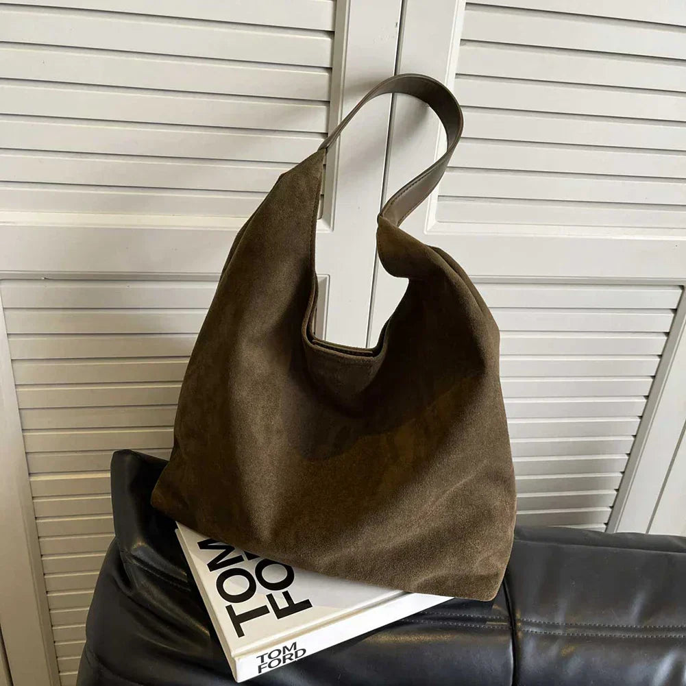 Zerra | elegant suede bag - SM0226 - Green