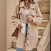 Sally™ - Autumn & winter fleece thick jacket - Apricot / S