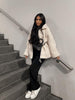 Ted | Oversized warm teddy coat - Brown / S