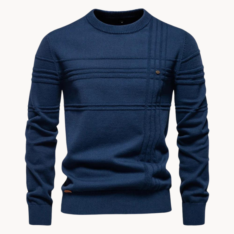 Herwin™ | Timeless jumper with an elegant design and high quality - Navy blue / S
