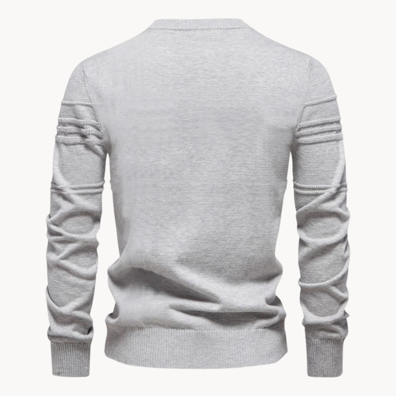 Herwin™ | Timeless jumper with an elegant design and high quality - Light grey / S
