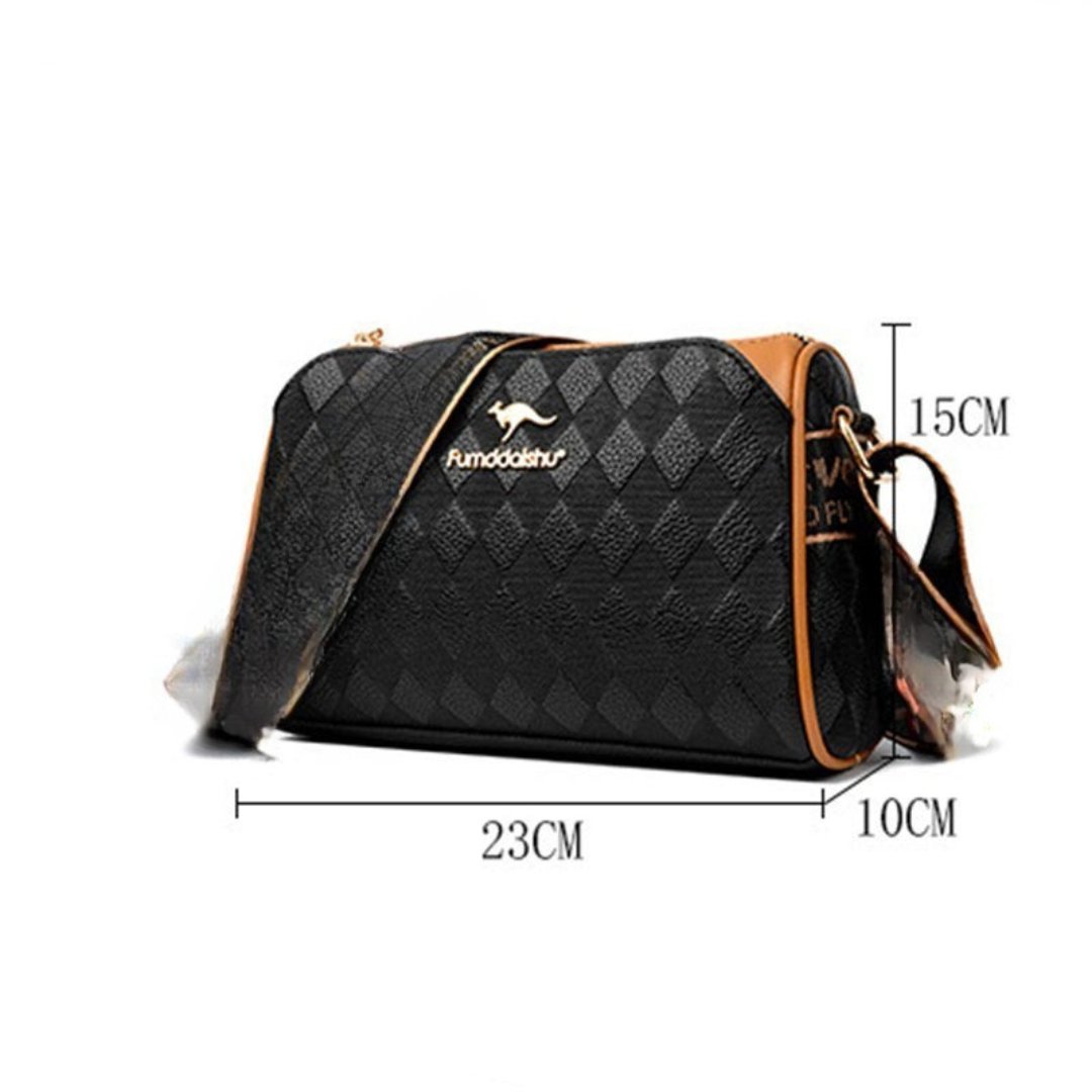 Ruby | Triple-Layer Shoulder Bag with Ample Space