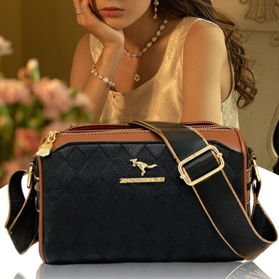 Ruby | Triple-Layer Shoulder Bag with Ample Space