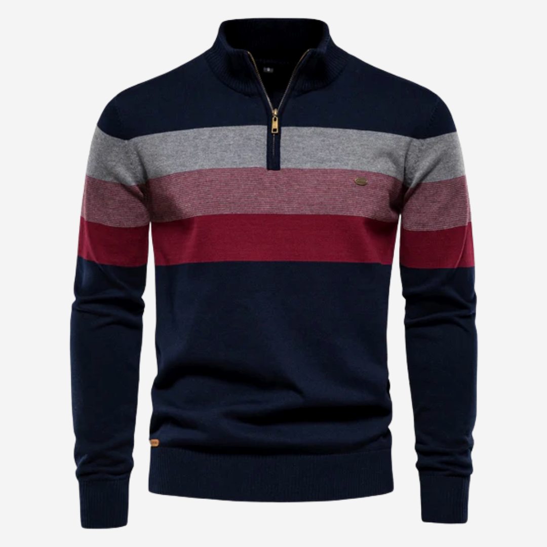 SnoopVibes™ - Classic retro jumper - NAVY BLUE / S