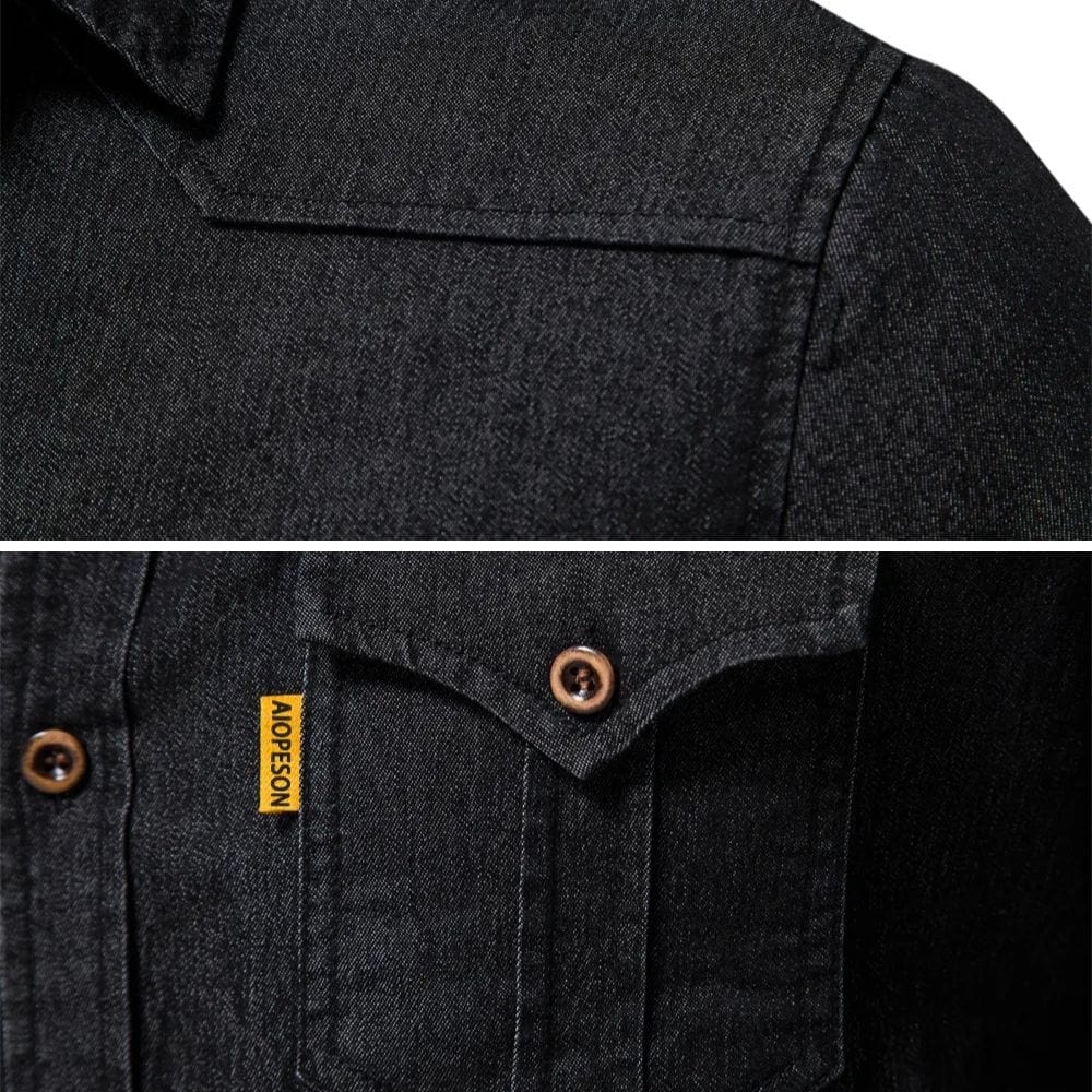 Astra - Denim shirt - Black / S