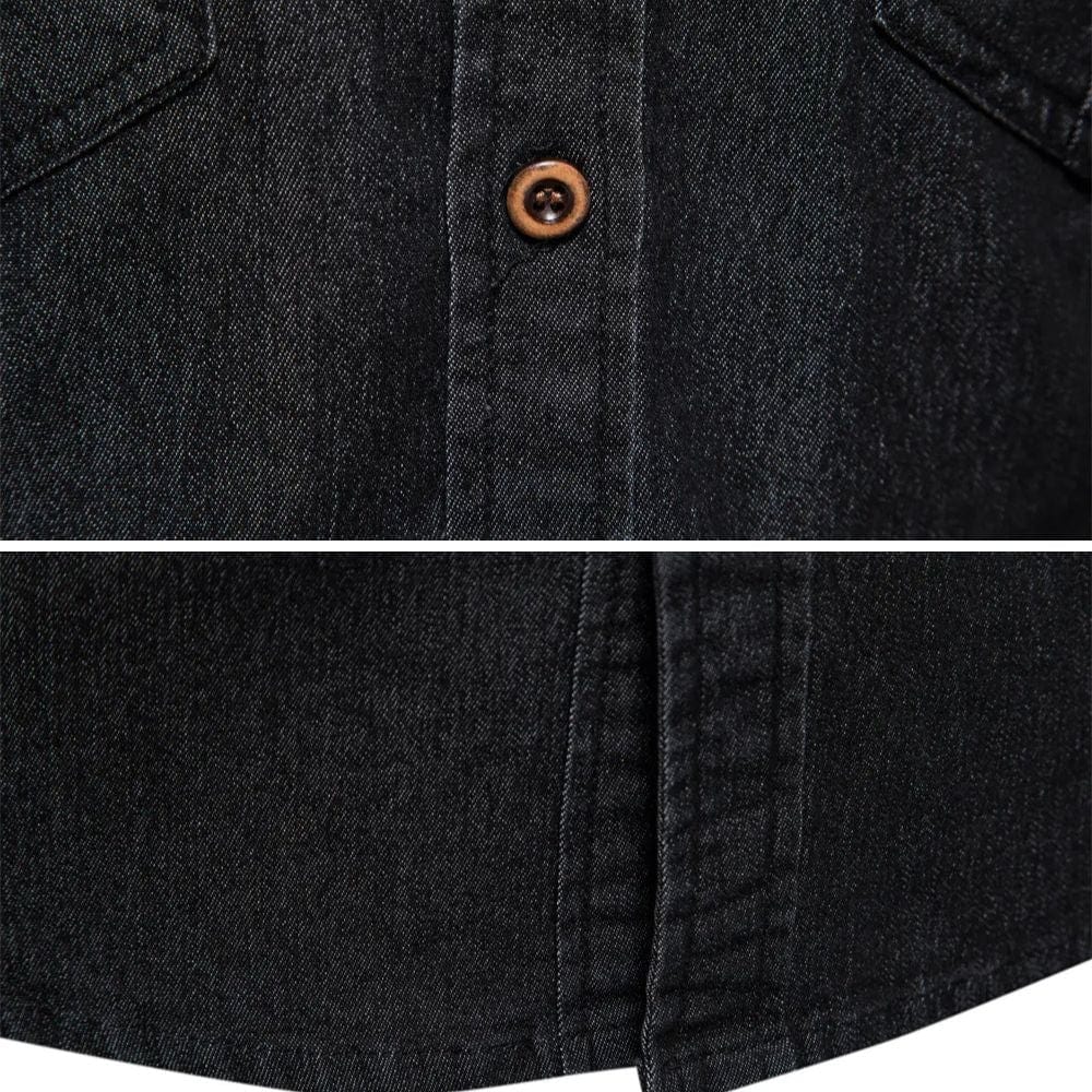 Astra - Denim shirt - Black / S