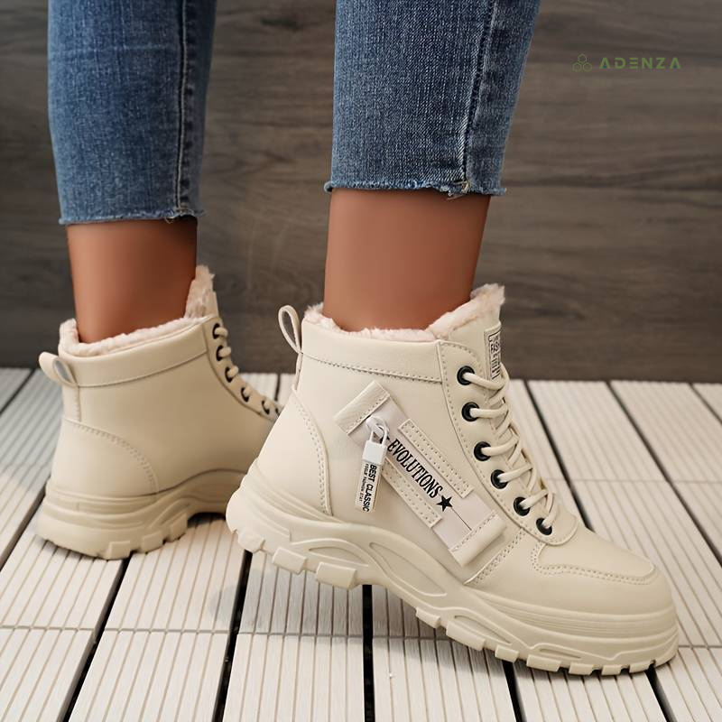 Vivia™ | Weatherproof women's winter boots - Khaki / 36