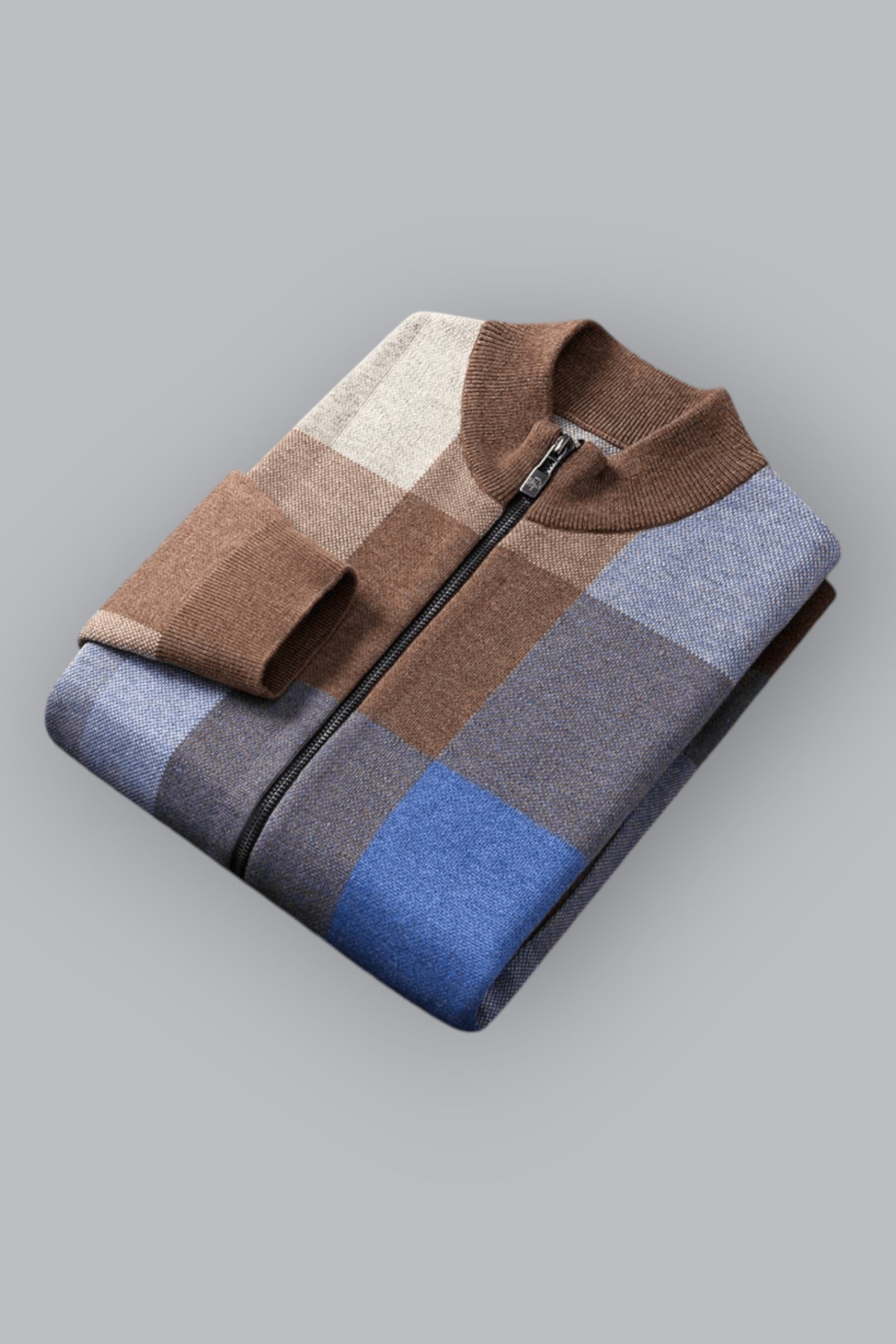Cedric™ - Modern cardigan - Cardigan - Dark brown / XS