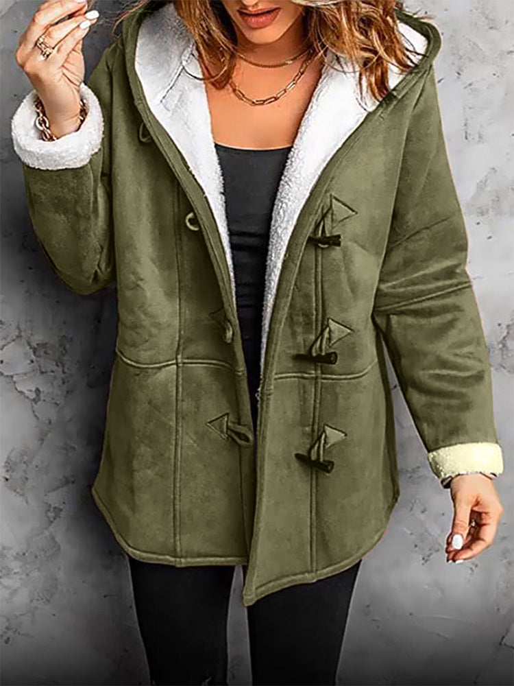 Hilda - Elegant autumn coat - Wine red / S
