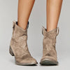 Rina™ | Retro cowboy ankle boots - Boots - Brown / 35