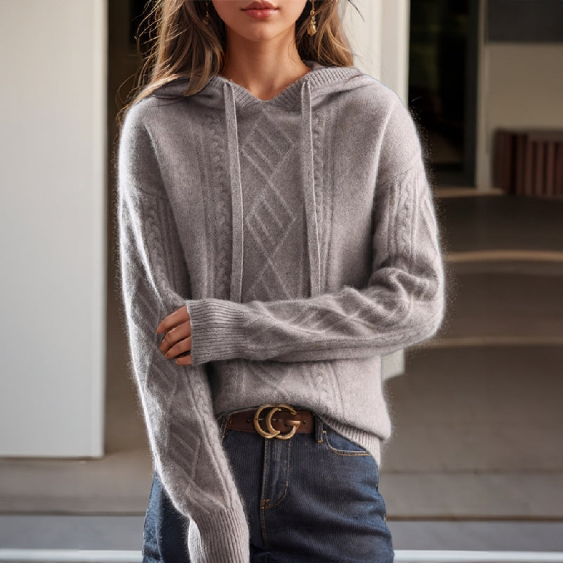 Nina | Hoodie douillet - Grey / XS