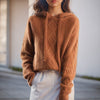 Nina | Hoodie douillet - Brown / XS