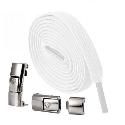 LockLace™ | Colourful laces with snap fastener | 1+1 FREE TODAY! - Neuheiten - White