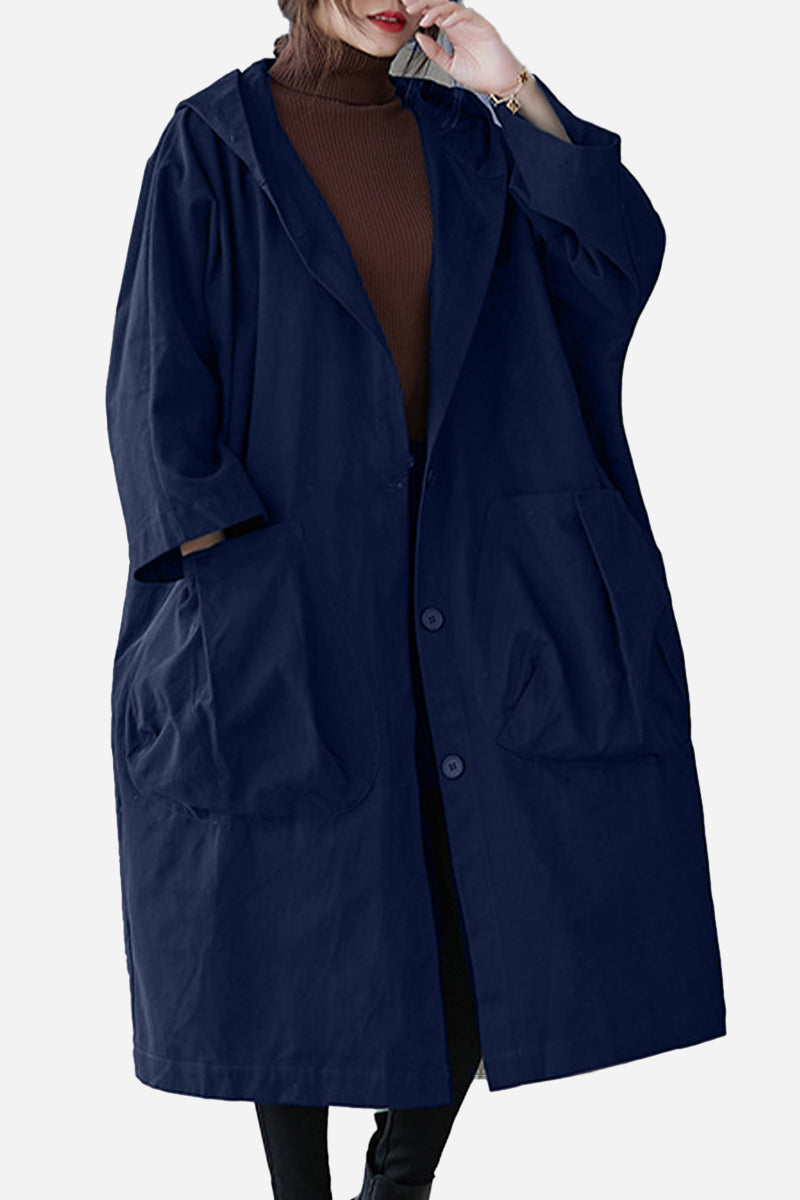 Nida | Oversized Windbreaker in Burgundy