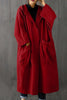 Nida | Oversized Windbreaker in Burgundy