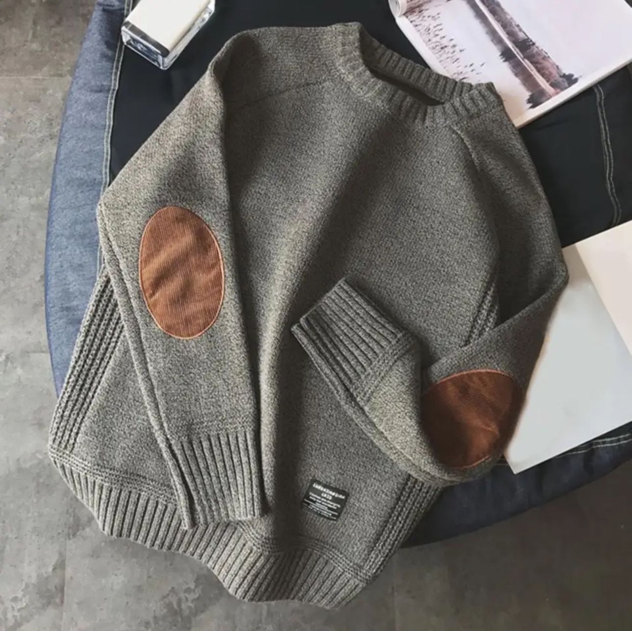Morgan™ - Luxury men's jumper - Grey / S