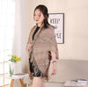 Jule™ | Scarf jacket with elegance - sjaal - Khaki / One size fits all