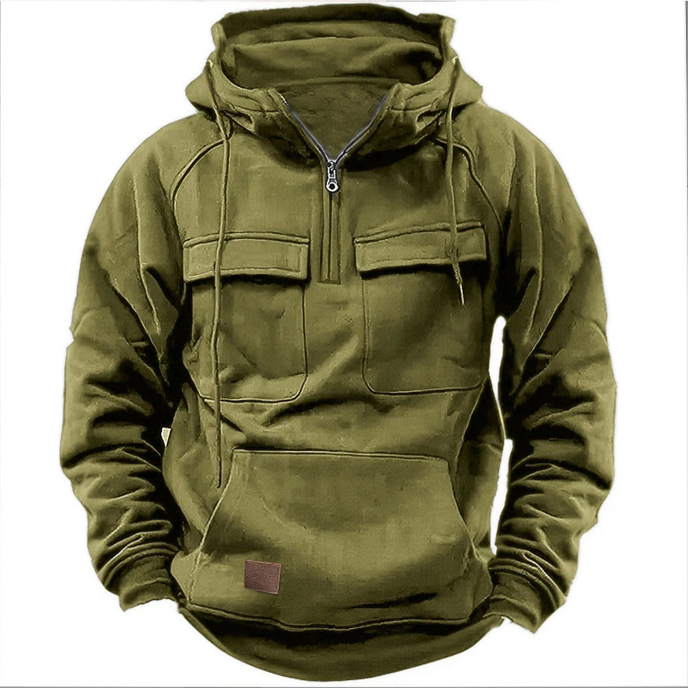 Erik™ | Robust insert hoodie - Green / S