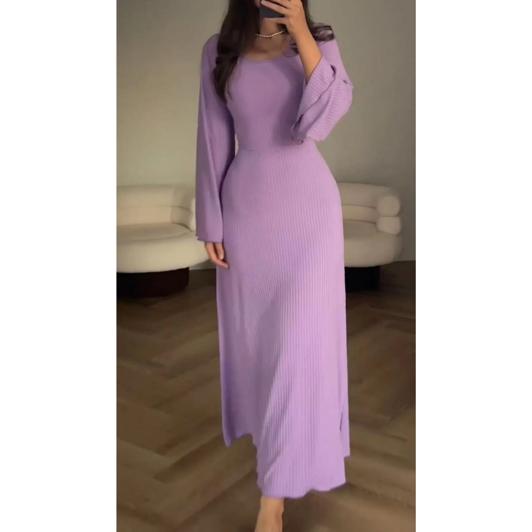Elysia™ | Elegant maxi dress - Purple / S