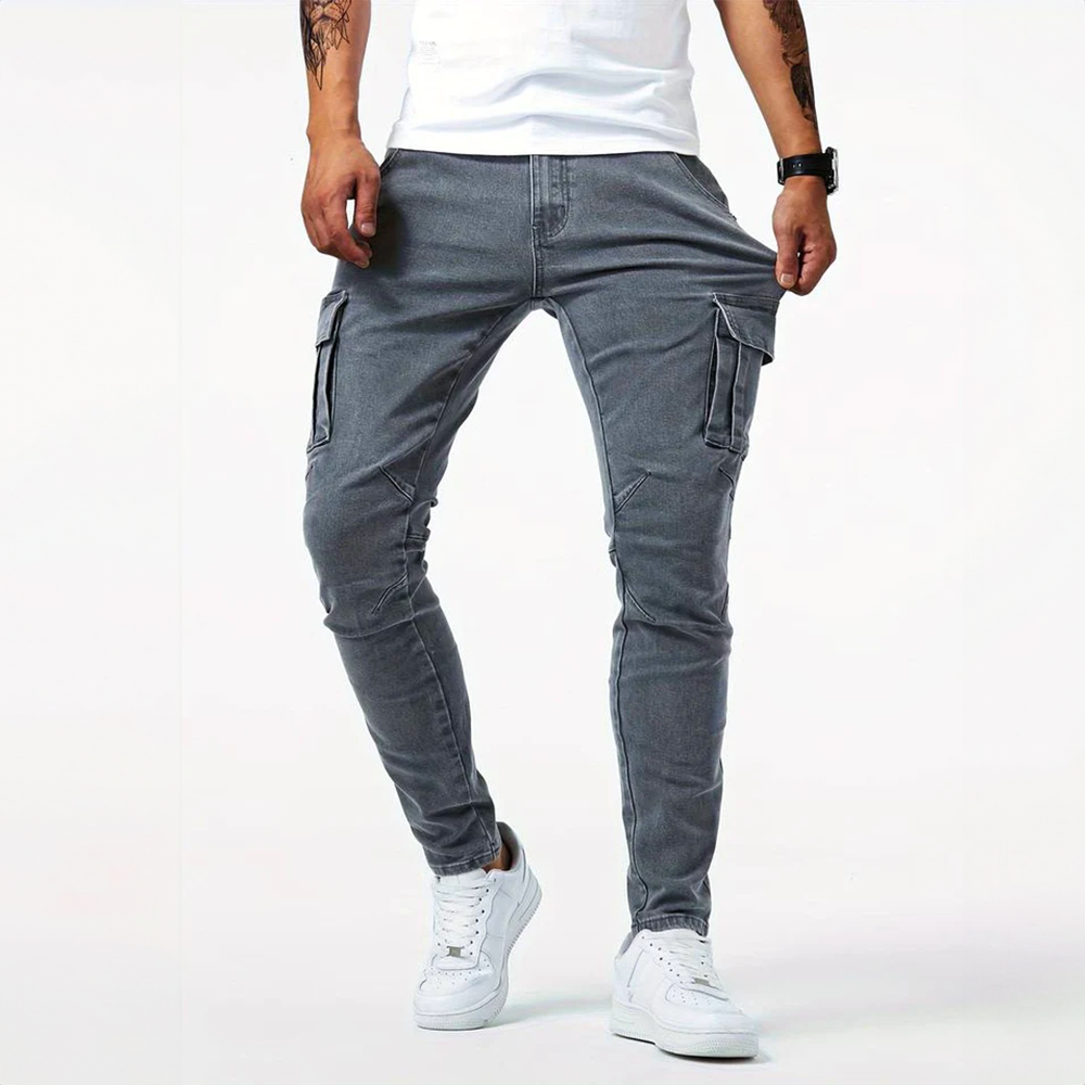 Riley™ | Dynamic stretch jeans - Grey / S