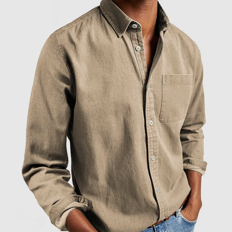 Ruben | Casual shirt - Khaki / M