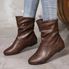 Delia™ - Exclusive leather boots - Coffee / 36