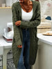 Isabell | Ladies cardigan with pockets - Army green / S