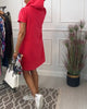 Nyla | Comfortable Short-Sleeved Casual Dress with Hood