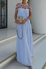 Heidi | Modern Maxi Dress with Draping and Braids