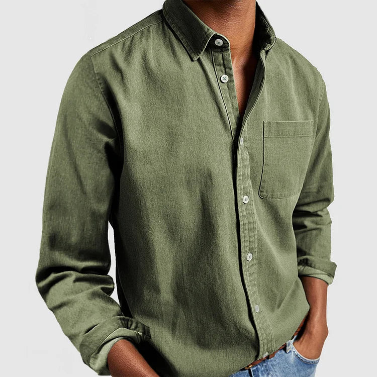Ruben | Casual shirt - Green / M
