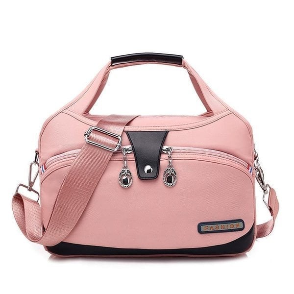 Zamira | Fashionable, stylish handbag with anti-theft protection - Pink