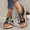 Ivory | Comfortable Flat Mesh Sandals for Women