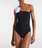Annabelle | One-Shoulder Swimsuit Set with Strapless Wrap Skirt