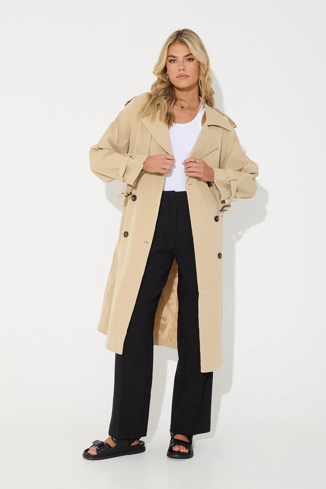 Kyra™ | Light windbreaker - Beige / XS