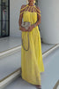 Heidi | Modern Maxi Dress with Draping and Braids
