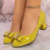 Mathilda | Elegant High Heels with Crystals and Delicate Bow