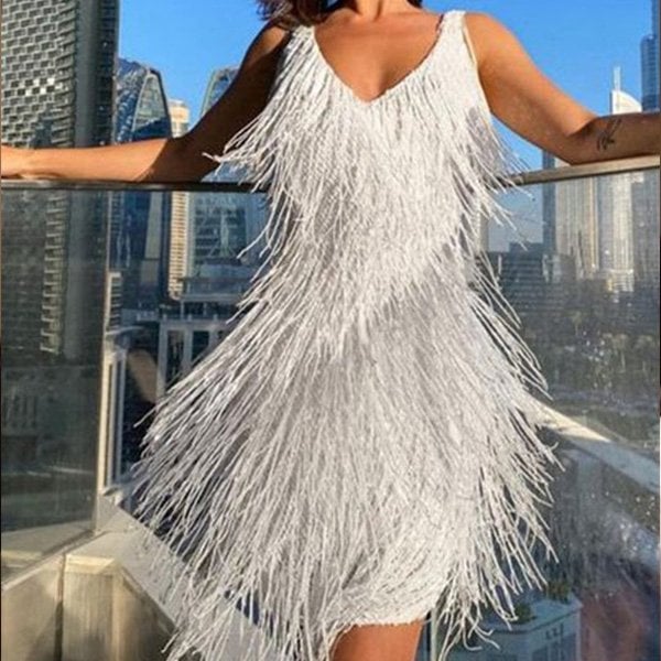 Kathryn | Sexy tassel party dress