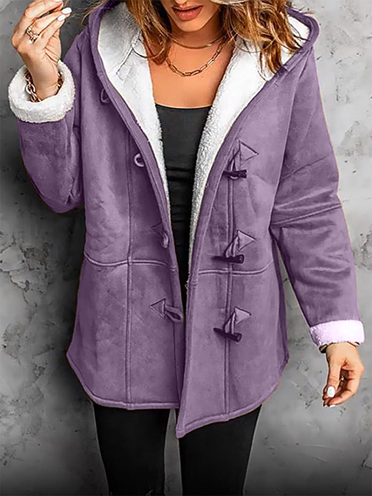Hilda - Elegant autumn coat - Purple / S