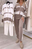 Nami™ | Two-piece woollen jumper set - Brown / S