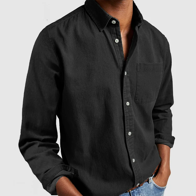 Ruben | Casual shirt - Black / M