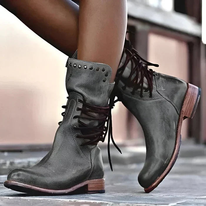 Alessa™ | Comfort boots - Grey / 35