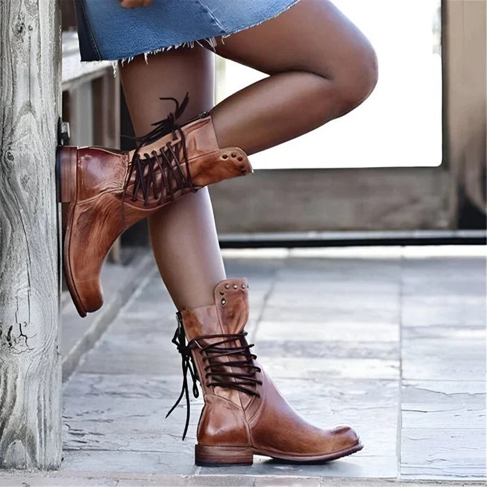 Alessa™ | Comfort boots - Brown / 35