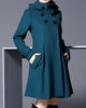 Amelia™ | Classic wool coat - Green / S