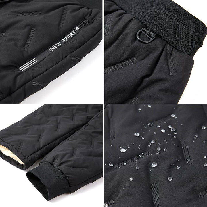 Leo | Unisex fleece winter trousers - Black / XS
